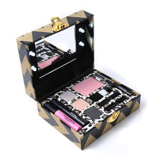Cargar imagen en el visor de la galería, Miss Rose Make Up Gift Box Light Up Travel Makeup Set Eyeshadow Blusher Eyeliner Mascara Eyeliner with Instruction