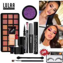 Cargar imagen en el visor de la galería, LULAA 8Pcs Professional Make up Set Makeup Kit Lipstick Eyeshadow Eyeliner Mascara Eyebrow pencil Concealer with Cosmetic Bag