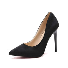 Cargar imagen en el visor de la galería, HOT Plus Size 34-44 Shadow Women Shoes Pointed Toe Pumps Patent Leather Dress High Heels Boat Wedding Zapatos Mujer Leopard 10CM