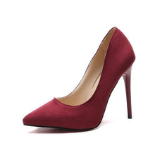 Cargar imagen en el visor de la galería, HOT Plus Size 34-44 Shadow Women Shoes Pointed Toe Pumps Patent Leather Dress High Heels Boat Wedding Zapatos Mujer Leopard 10CM