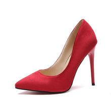 Cargar imagen en el visor de la galería, HOT Plus Size 34-44 Shadow Women Shoes Pointed Toe Pumps Patent Leather Dress High Heels Boat Wedding Zapatos Mujer Leopard 10CM