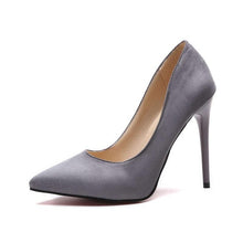 Cargar imagen en el visor de la galería, HOT Plus Size 34-44 Shadow Women Shoes Pointed Toe Pumps Patent Leather Dress High Heels Boat Wedding Zapatos Mujer Leopard 10CM