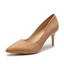 Cargar imagen en el visor de la galería, HOT Plus Size 34-44 Shadow Women Shoes Pointed Toe Pumps Patent Leather Dress High Heels Boat Wedding Zapatos Mujer Leopard 10CM