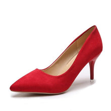 Cargar imagen en el visor de la galería, HOT Plus Size 34-44 Shadow Women Shoes Pointed Toe Pumps Patent Leather Dress High Heels Boat Wedding Zapatos Mujer Leopard 10CM