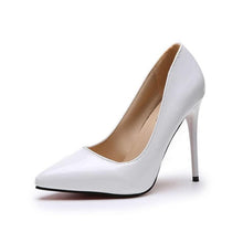 Cargar imagen en el visor de la galería, HOT Plus Size 34-44 Shadow Women Shoes Pointed Toe Pumps Patent Leather Dress High Heels Boat Wedding Zapatos Mujer Leopard 10CM