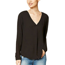 Cargar imagen en el visor de la galería, Women  V Neck Shirts Casual wild Long Sleeve Chiffon Tops V-Neck Office Style