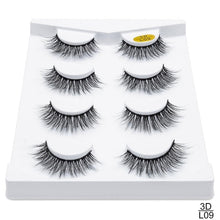 Cargar imagen en el visor de la galería, SEXYSHEEP 4/8 pairs 3D Mink Lashes Natural False Eyelashes Dramatic Volume Fake Lashes Makeup Eyelash Extension Silk Eyelashes