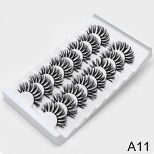 Cargar imagen en el visor de la galería, SEXYSHEEP 4/8 pairs 3D Mink Lashes Natural False Eyelashes Dramatic Volume Fake Lashes Makeup Eyelash Extension Silk Eyelashes