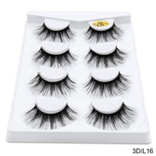Cargar imagen en el visor de la galería, SEXYSHEEP 4/8 pairs 3D Mink Lashes Natural False Eyelashes Dramatic Volume Fake Lashes Makeup Eyelash Extension Silk Eyelashes