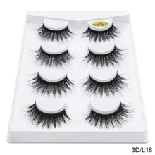 Cargar imagen en el visor de la galería, SEXYSHEEP 4/8 pairs 3D Mink Lashes Natural False Eyelashes Dramatic Volume Fake Lashes Makeup Eyelash Extension Silk Eyelashes