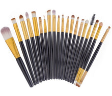 Cargar imagen en el visor de la galería, makeup brushes Set 6 Colors Concealer Palette maquiagem Puff 20 brushes Face Contour Cosmetic Make Up Tools Brushes for make-up