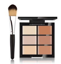 Cargar imagen en el visor de la galería, makeup brushes Set 6 Colors Concealer Palette maquiagem Puff 20 brushes Face Contour Cosmetic Make Up Tools Brushes for make-up