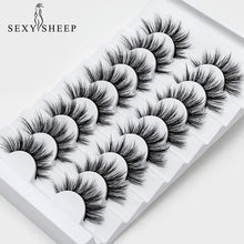 Cargar imagen en el visor de la galería, SEXYSHEEP 4/8 pairs 3D Mink Lashes Natural False Eyelashes Dramatic Volume Fake Lashes Makeup Eyelash Extension Silk Eyelashes