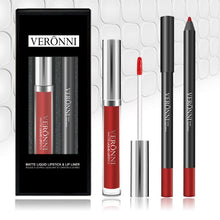 Cargar imagen en el visor de la galería, Long Lasting Waterproof Lip Liner Pencil Long Lasting Lipliner + Lipstick Perfect Combination Make up Sets Tools