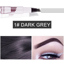 Cargar imagen en el visor de la galería, Microblading Tattoo Eyebrow Ink Pen Fork Tip Sketch Enhancer Waterproof Eye Brow Makeup Pencil Hot Mdf