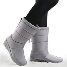 Cargar imagen en el visor de la galería, Winter Women Boots Mid-Calf Down Boots Female Waterproof Ladies Snow Boots Girls Winter Shoes Woman Plush Insole Botas Mujer