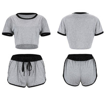 Cargar imagen en el visor de la galería, Hirigin 2 Piece Set Women Clothes 2019 Casual Crop Top Sexy Sleepwear Set Drawstring Fashion Women Nightwear Homewear Clothes