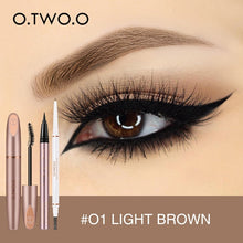 Cargar imagen en el visor de la galería, O.TWO.O 3pcs Eyes Makeup Set Ultra Fine 1.5mm Eyebrow Lengthening Mascara Long Lasting Waterproof Eyeliner Cosmetic Kit