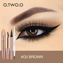 Cargar imagen en el visor de la galería, O.TWO.O 3pcs Eyes Makeup Set Ultra Fine 1.5mm Eyebrow Lengthening Mascara Long Lasting Waterproof Eyeliner Cosmetic Kit
