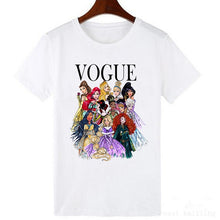 Cargar imagen en el visor de la galería, VOGUE Punk Princess Printed T Shirt Summer Style Fashion Women T-Shirt Funny Harajuku Short Sleeve lovely tops