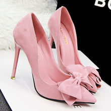 Cargar imagen en el visor de la galería, Sexy High Heels Women Shoes Fashion Bowtie Women Pumps Heels Ladies Bridal Shoes Women Heels Ladies Shoes Stiletto AU