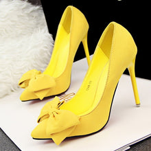 Cargar imagen en el visor de la galería, Sexy High Heels Women Shoes Fashion Bowtie Women Pumps Heels Ladies Bridal Shoes Women Heels Ladies Shoes Stiletto AU