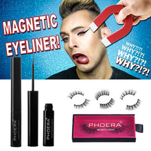 Cargar imagen en el visor de la galería, Magnetic Liquid Eyeliner Magnetic Real Eyelashes Tweezers Set Waterproof Durable Eyeliner False Eyelashes Makeup Set Wholesale