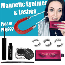 Cargar imagen en el visor de la galería, Magnetic Liquid Eyeliner Magnetic Real Eyelashes Tweezers Set Waterproof Durable Eyeliner False Eyelashes Makeup Set Wholesale