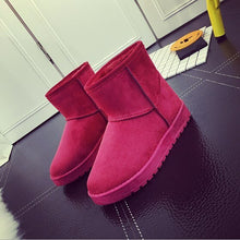 Cargar imagen en el visor de la galería, Snow Boots Woman 2019 Winter Women Ankle Boot Korean Fashion Plus Size Non-slip Flat Booties Keep Warm Ladies Shoes Botas mujer