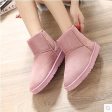 Cargar imagen en el visor de la galería, Snow Boots Woman 2019 Winter Women Ankle Boot Korean Fashion Plus Size Non-slip Flat Booties Keep Warm Ladies Shoes Botas mujer