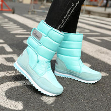 Cargar imagen en el visor de la galería, Fast delivery women boots 2019 platform warm shoes woman waterproof winter boots women colorful velvet snow boot ladies shoe