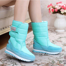Cargar imagen en el visor de la galería, Fast delivery women boots 2019 platform warm shoes woman waterproof winter boots women colorful velvet snow boot ladies shoe