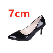 Cargar imagen en el visor de la galería, Marlisasa Women Cute Sweet High Quality Pu Leather High Heel Pumps Lady Casual Black Office Shoes Femmes Hauts Talons F689