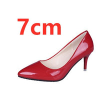 Cargar imagen en el visor de la galería, Marlisasa Women Cute Sweet High Quality Pu Leather High Heel Pumps Lady Casual Black Office Shoes Femmes Hauts Talons F689