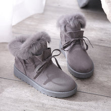 Cargar imagen en el visor de la galería, Plush Warm Snow Boots 2019 New Winter Women Sequins Rabbit Hair Snow Boots Thicken Cotton Boots Zapatos De Mujer Botas