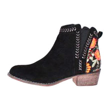 Cargar imagen en el visor de la galería, NAUSK 2019 Print Ankle Boots Women Autumn Winter Female Slip On Women Causal Ankle Boots Platform Shoes Woman Flats Plus size