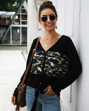Cargar imagen en el visor de la galería, military knitted sweater women cardigans long sleeve women's sweater bandage winter sweaters for female cardigans
