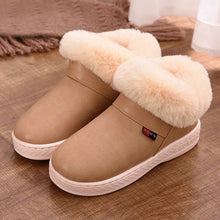 Cargar imagen en el visor de la galería, NAUSK Women Boots Waterproof Winter Warm Fur Ankle Boots Couple House Thick Soled Warm Cotton Shoes Woman Botas Mujer Zapatos