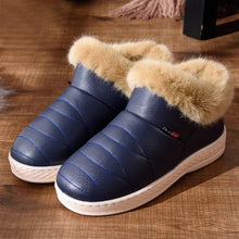 Cargar imagen en el visor de la galería, NAUSK Women Boots Waterproof Winter Warm Fur Ankle Boots Couple House Thick Soled Warm Cotton Shoes Woman Botas Mujer Zapatos