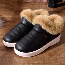 Cargar imagen en el visor de la galería, NAUSK Women Boots Waterproof Winter Warm Fur Ankle Boots Couple House Thick Soled Warm Cotton Shoes Woman Botas Mujer Zapatos
