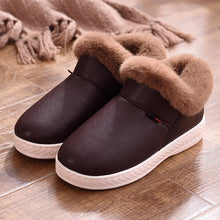 Cargar imagen en el visor de la galería, NAUSK Women Boots Waterproof Winter Warm Fur Ankle Boots Couple House Thick Soled Warm Cotton Shoes Woman Botas Mujer Zapatos