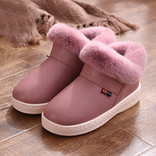 Cargar imagen en el visor de la galería, NAUSK Women Boots Waterproof Winter Warm Fur Ankle Boots Couple House Thick Soled Warm Cotton Shoes Woman Botas Mujer Zapatos