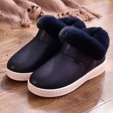 Cargar imagen en el visor de la galería, NAUSK Women Boots Waterproof Winter Warm Fur Ankle Boots Couple House Thick Soled Warm Cotton Shoes Woman Botas Mujer Zapatos