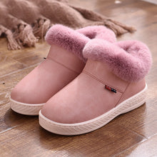 Cargar imagen en el visor de la galería, NAUSK Women Boots Waterproof Winter Warm Fur Ankle Boots Couple House Thick Soled Warm Cotton Shoes Woman Botas Mujer Zapatos
