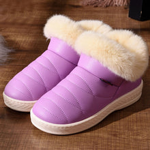 Cargar imagen en el visor de la galería, NAUSK Women Boots Waterproof Winter Warm Fur Ankle Boots Couple House Thick Soled Warm Cotton Shoes Woman Botas Mujer Zapatos