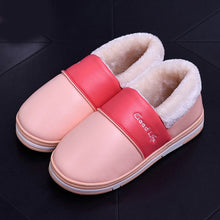 Cargar imagen en el visor de la galería, NAUSK Women Boots Waterproof Winter Warm Fur Ankle Boots Couple House Thick Soled Warm Cotton Shoes Woman Botas Mujer Zapatos