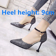Cargar imagen en el visor de la galería, Marlisasa Women Cute Pointed Toe Golden High Heel Shoes Lady Casual Comfortable Party Shoes Sexy Wedding Silver Pumps G5452
