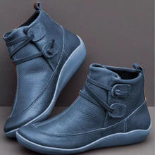 Cargar imagen en el visor de la galería, New Autumn Winter Retro Punk Women Boots Fashion Genuine Leather Ankle Boots Zapatos De Mujer Wram Botas Mujer