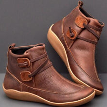 Cargar imagen en el visor de la galería, New Autumn Winter Retro Punk Women Boots Fashion Genuine Leather Ankle Boots Zapatos De Mujer Wram Botas Mujer
