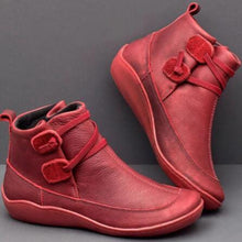 Cargar imagen en el visor de la galería, New Autumn Winter Retro Punk Women Boots Fashion Genuine Leather Ankle Boots Zapatos De Mujer Wram Botas Mujer